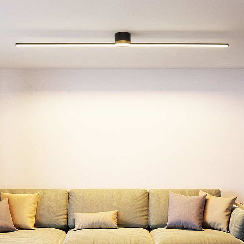 Elara Haus Flush Mount Ceiling Light - Metal Silica Gel Contemporary Design 0