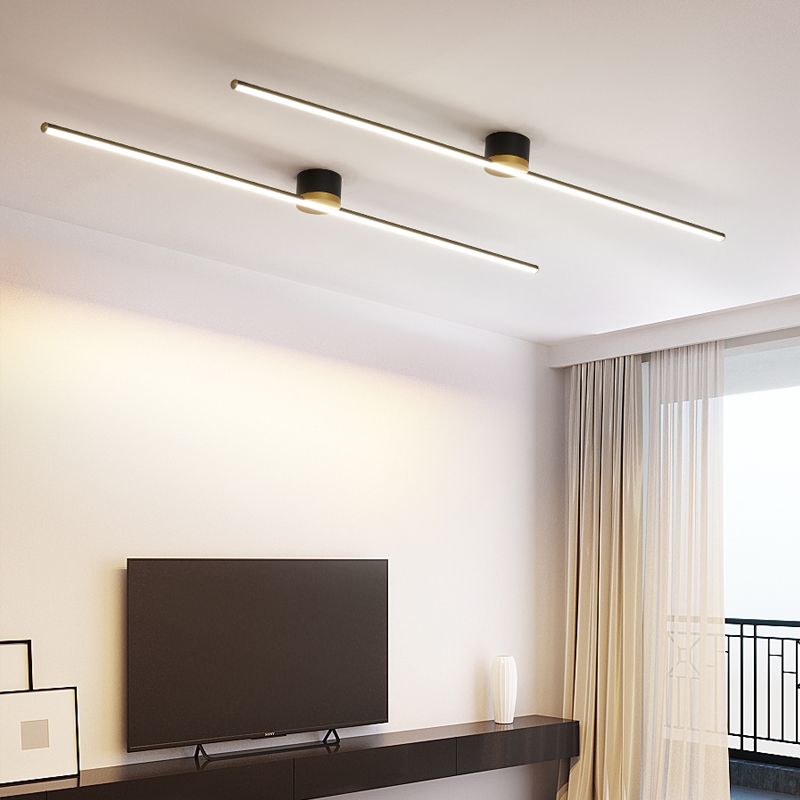 Elara Haus Flush Mount Ceiling Light - Metal Silica Gel Contemporary Design 2