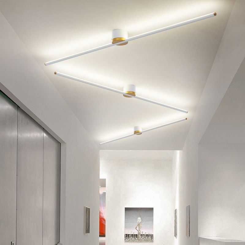 Elara Haus Flush Mount Ceiling Light - Metal Silica Gel Contemporary Design 6