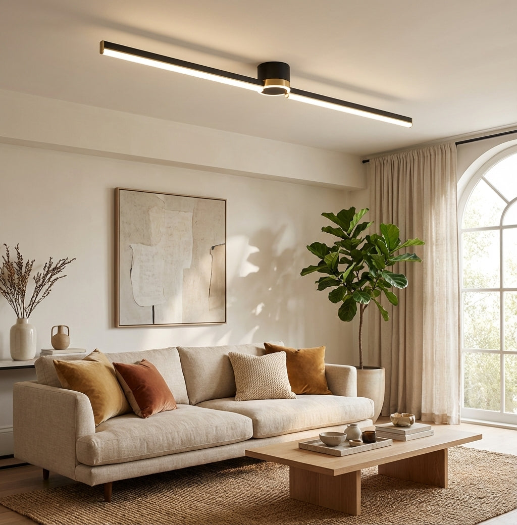Elara Haus Flush Mount Ceiling Light - Metal Silica Gel Contemporary Design