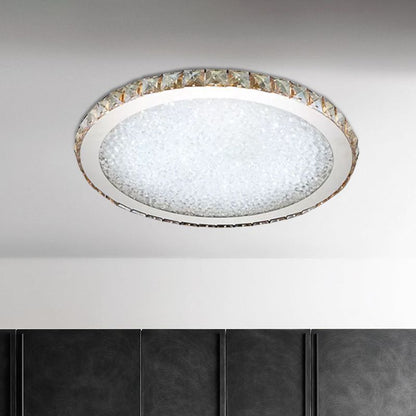 Elara Haus Flush Mount Ceiling Light - Metal and Crystal LED Ceiling Lights 8