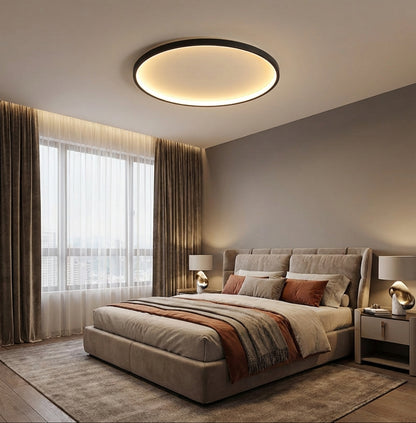 Elara Haus Flush Mount Ceiling Light - Modern Metal LED Fixture