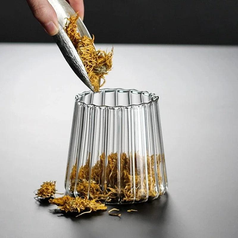 Relief Storage Container | Glass & Wood 1
