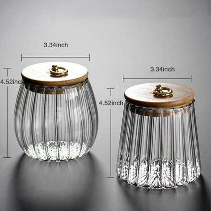 Relief Storage Container | Glass & Wood 6