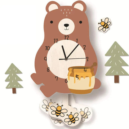 Brilvo - Animal Wall Clock for Children 5