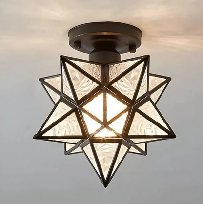 Geometric star-shaped ceiling lamp – a modern decorative ceiling lamp 8