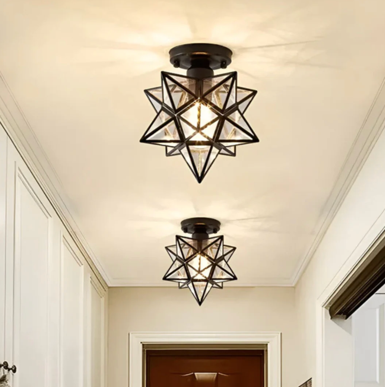 Geometric star-shaped ceiling lamp – a modern decorative ceiling lamp 6