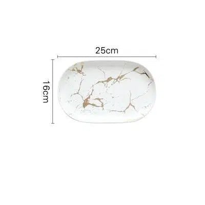 Marble Glaze Ceramic Party Tableware 14