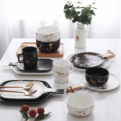 Marble Glaze Ceramic Party Tableware 2