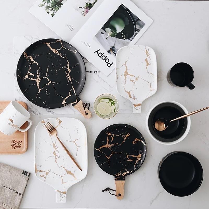 Marble Glaze Ceramic Party Tableware 3