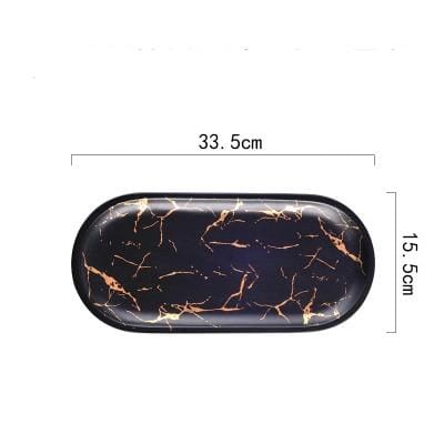 Marble Glaze Ceramic Party Tableware 8