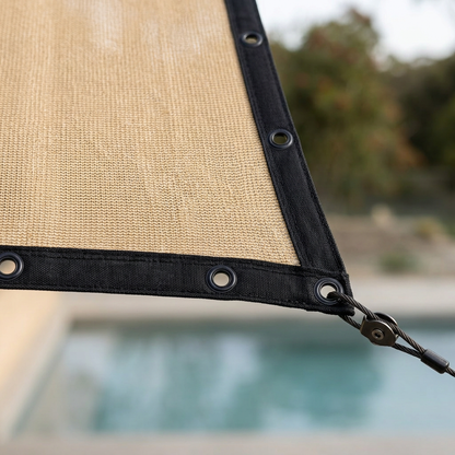 Elara Haus Grommeted Outdoor Sun Screen Canopy