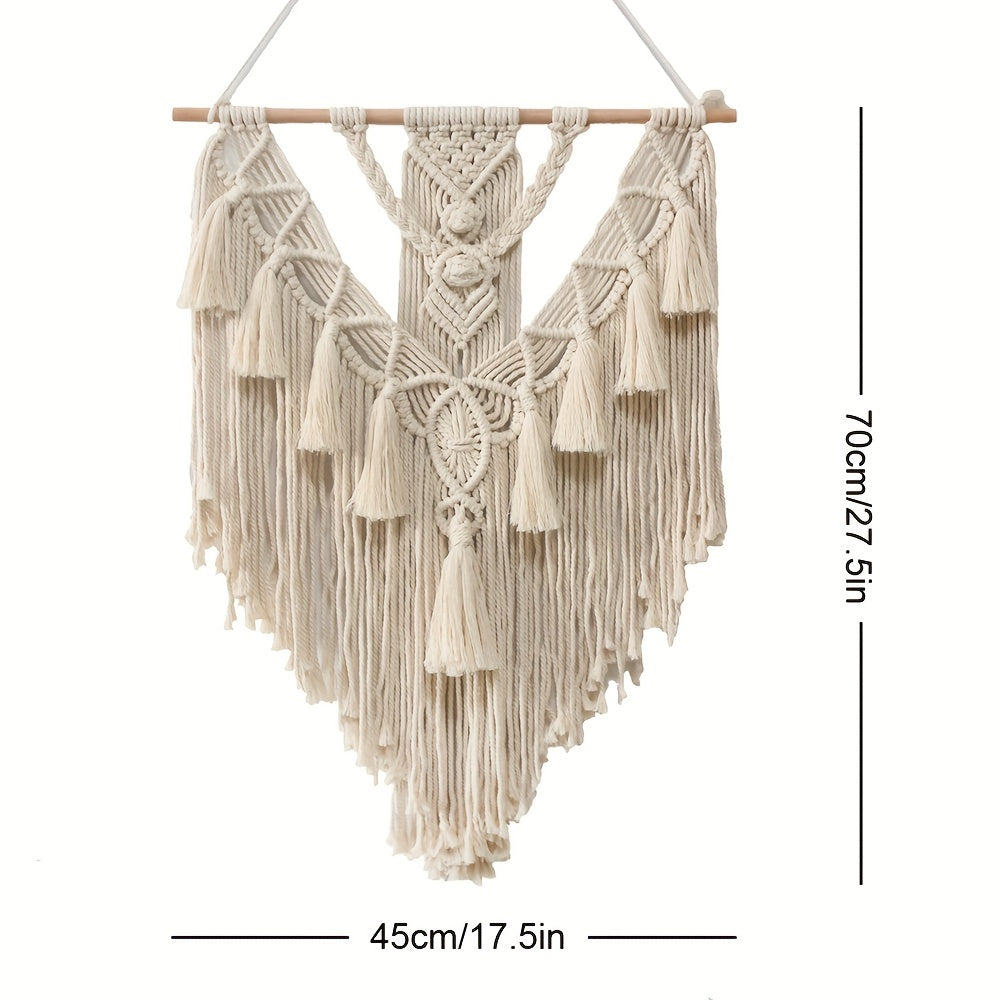 Bohemian Macrame Wall Hanging | Handcrafted Woven Tapestry 4