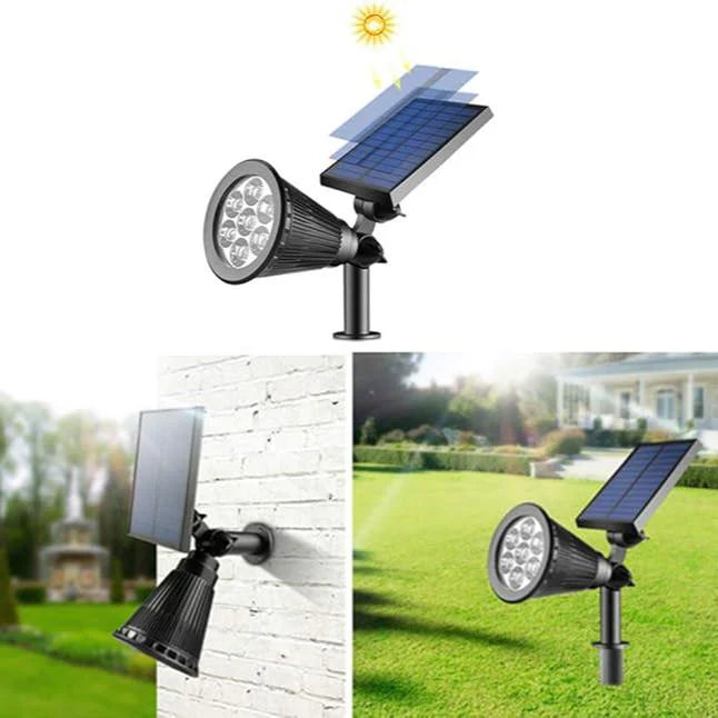 Solar reflector LED garden lamp with twilight sensor 8