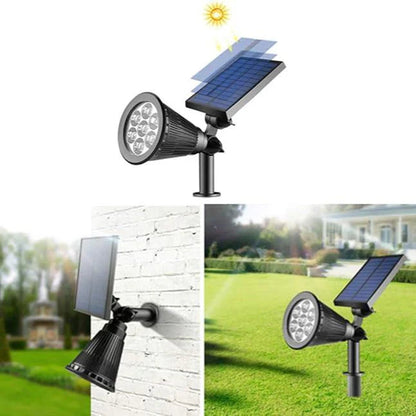 Solar reflector LED garden lamp with twilight sensor 8