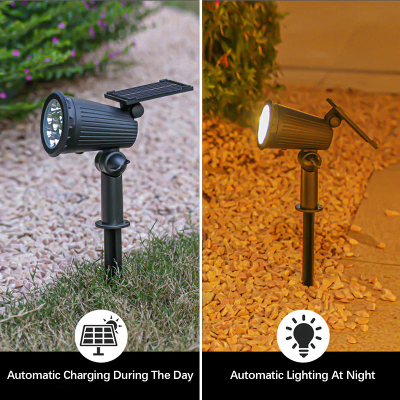 Solar reflector LED garden lamp with twilight sensor 6