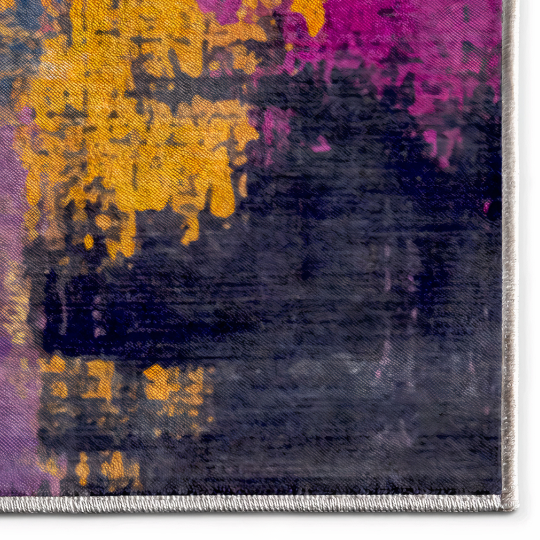 Elara Haus High-Quality Artistic Multi-Colour Area Rug - Modern Painterly Decor