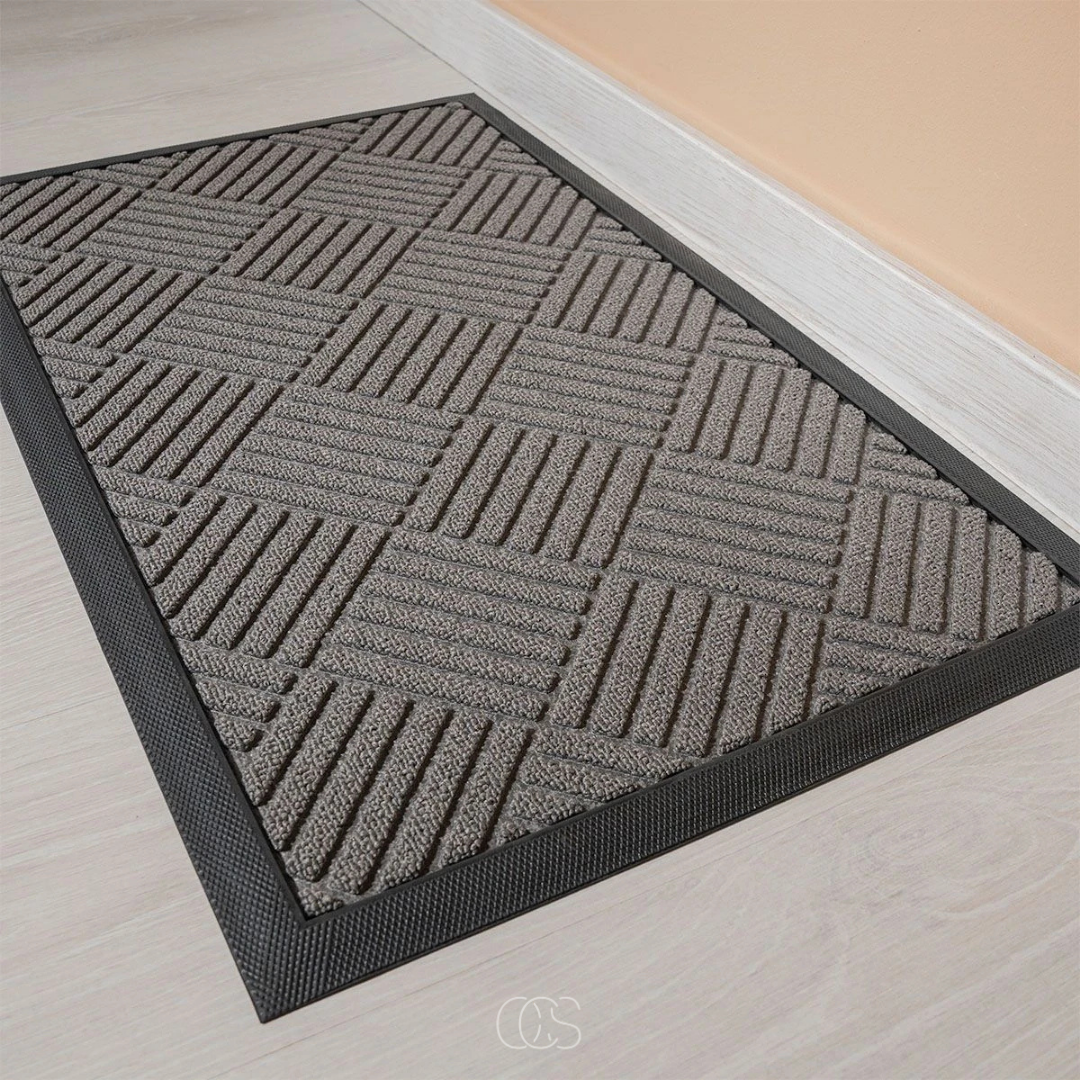 OCS - Abstract Water-Absorbing Non-Slip Doormat - Indoor & Outdoor 1