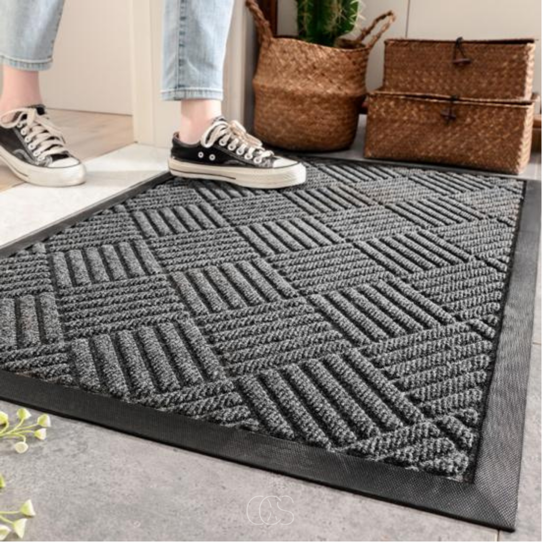 OCS - Abstract Water-Absorbing Non-Slip Doormat - Indoor & Outdoor 5