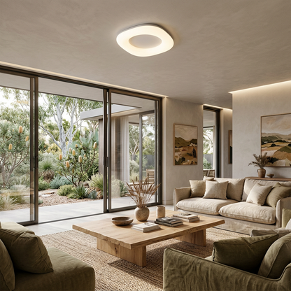 Elara Haus High-Quality Integrated LED Ceiling Lamp – Minimalist Organic Square