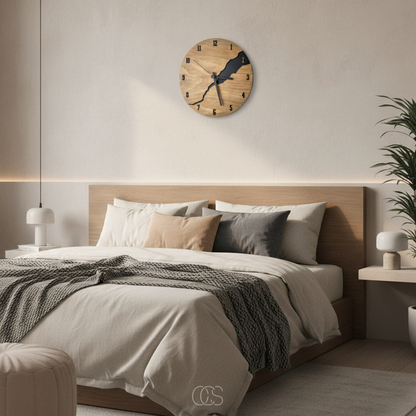 OCS - Pinak Minimalist Wooden Wall Clock - Silent 2
