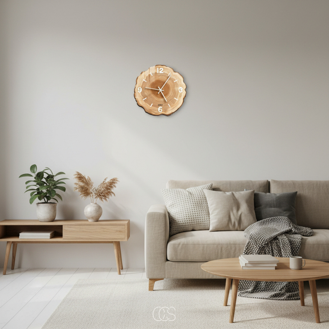 OCS - Silent Wooden Wall Clock 2
