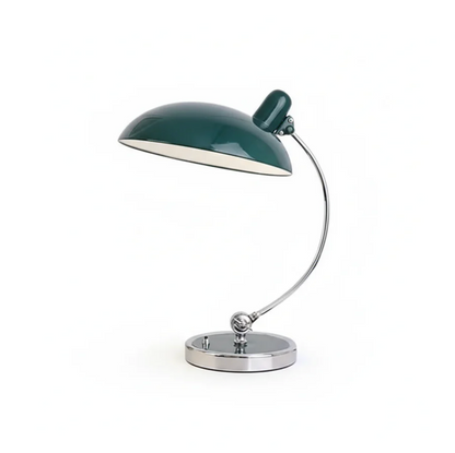 Retro designer desk lamp – metal with a chrome base 10