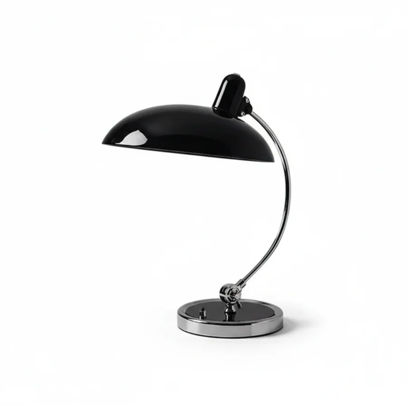 Retro designer desk lamp – metal with a chrome base 0