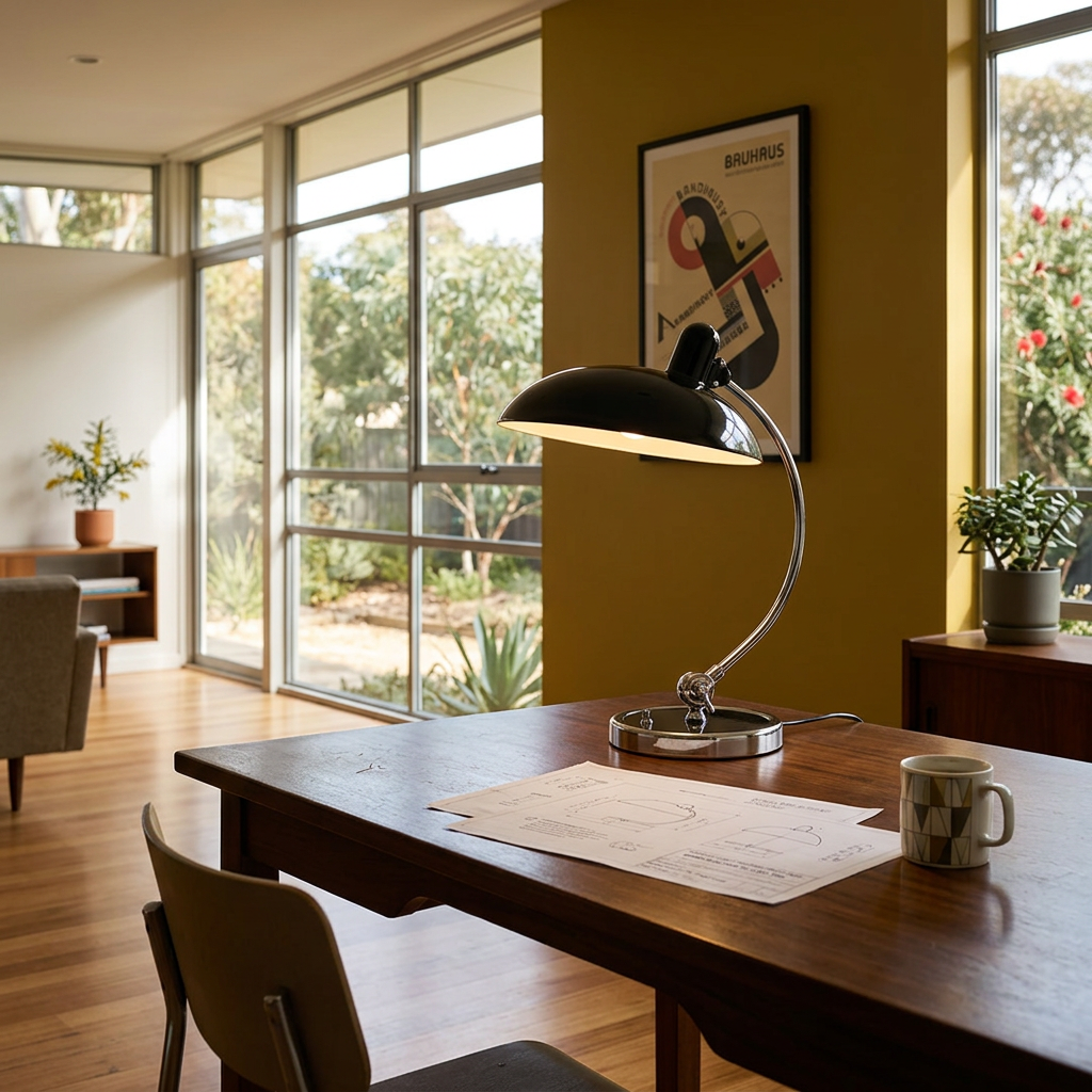 Elara Haus High-Quality Retro Bauhaus-Style Adjustable Table Light