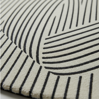 Elara Haus High-Quality Scandi-Style Geometric Circular Area Rug