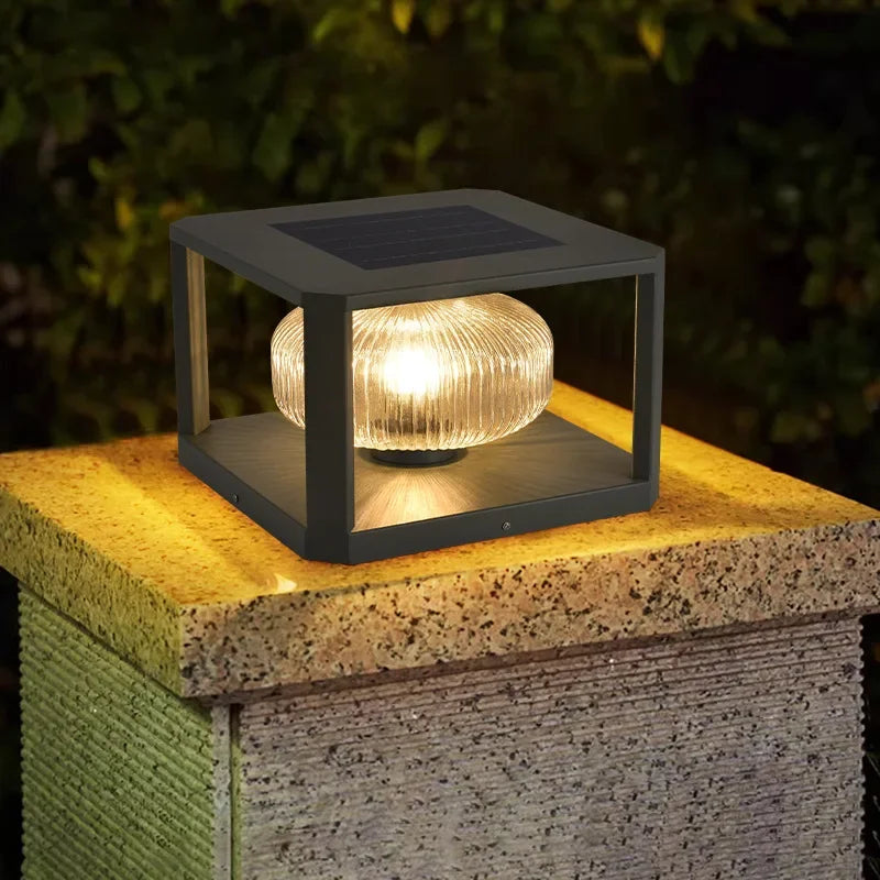 Modern LED solar lamp – designer garden lighting 0