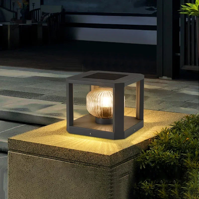 Modern LED solar lamp – designer garden lighting 4