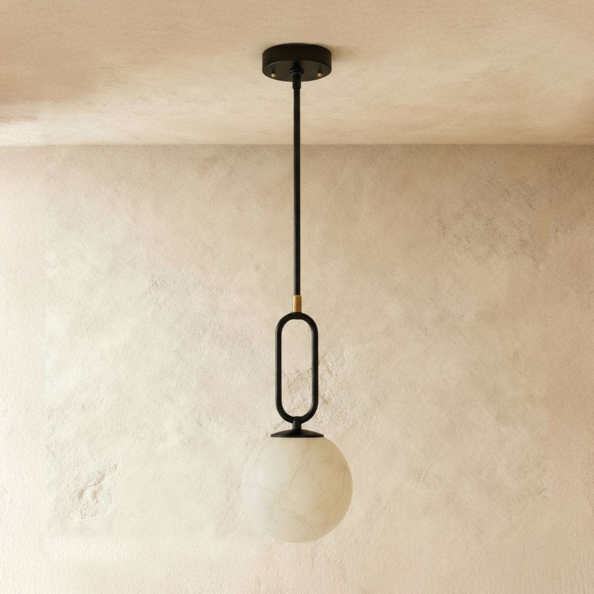 Gong Alabaster Pendant Light 1