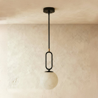 Gong Alabaster Pendant Light 1