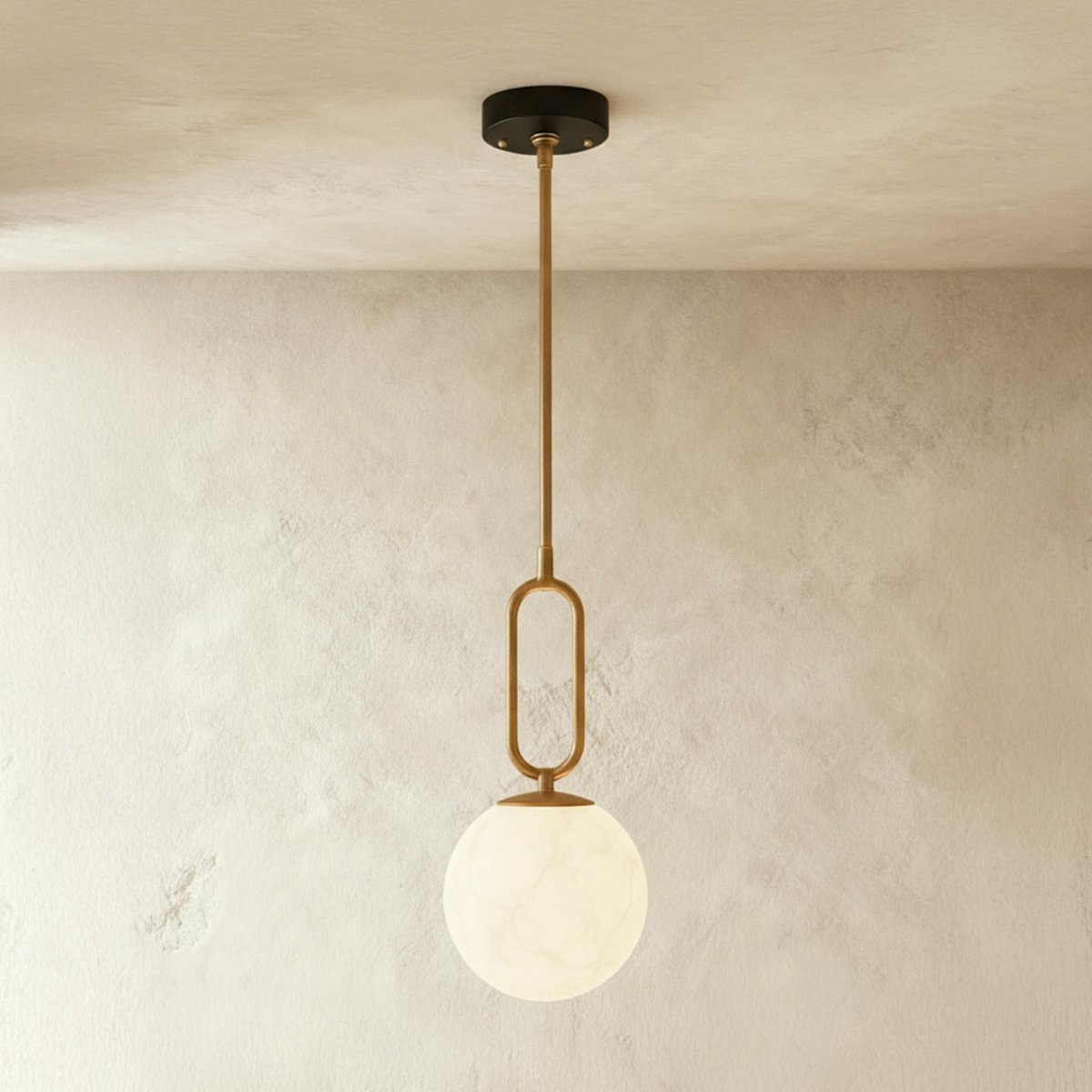 Gong Alabaster Pendant Light 3