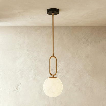 Gong Alabaster Pendant Light 3