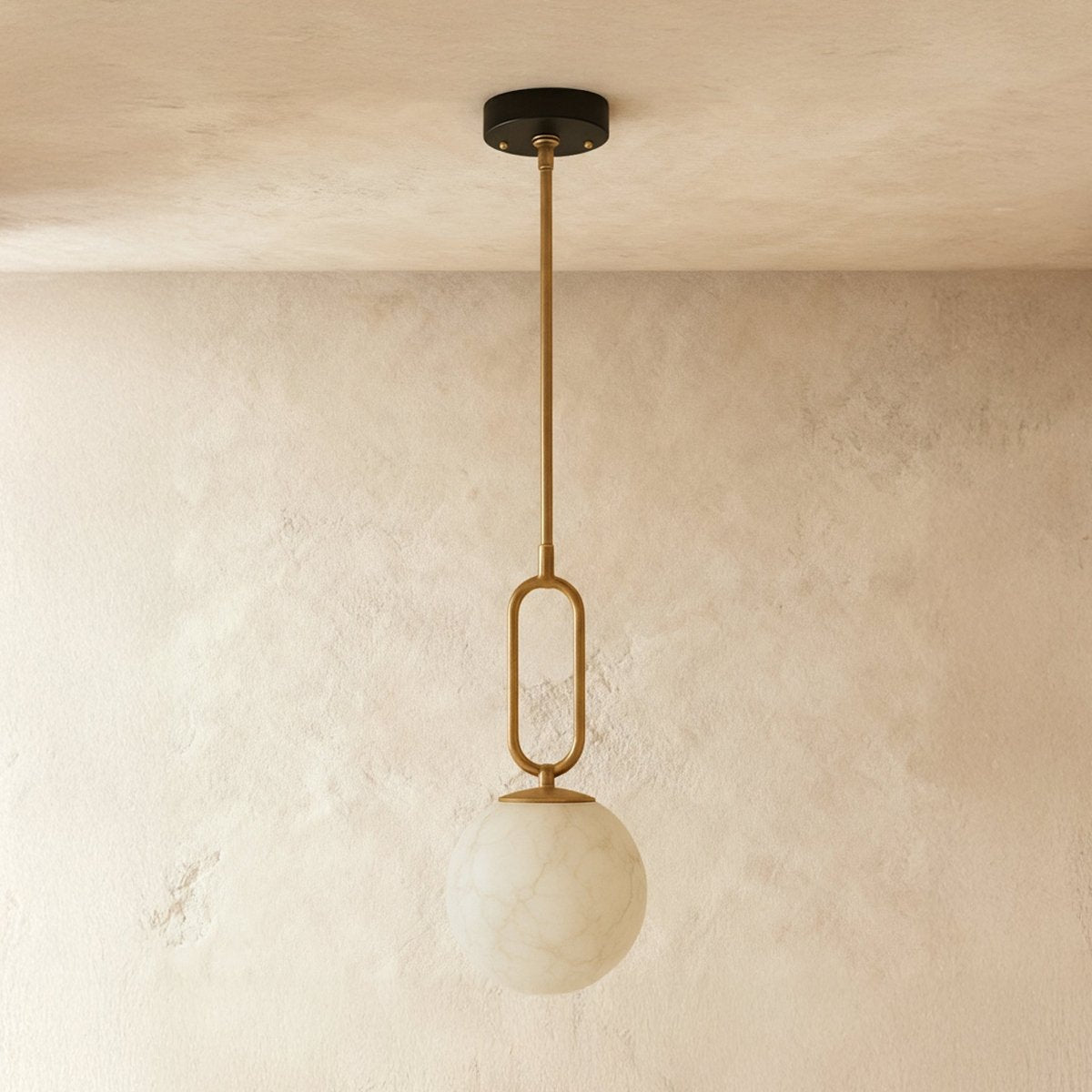 Gong Alabaster Pendant Light 4