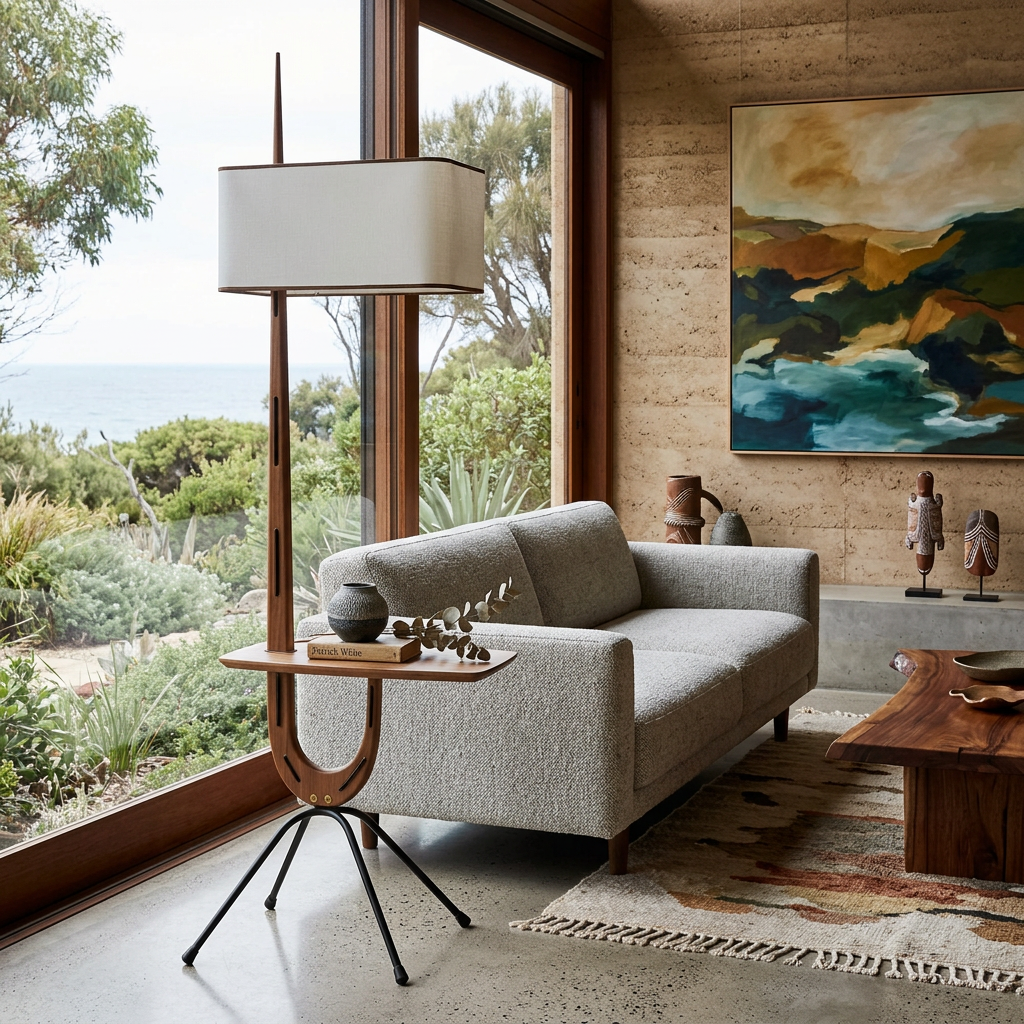 Elara Haus Iconic Mid-Century Modern Sculptural Floor Lamp