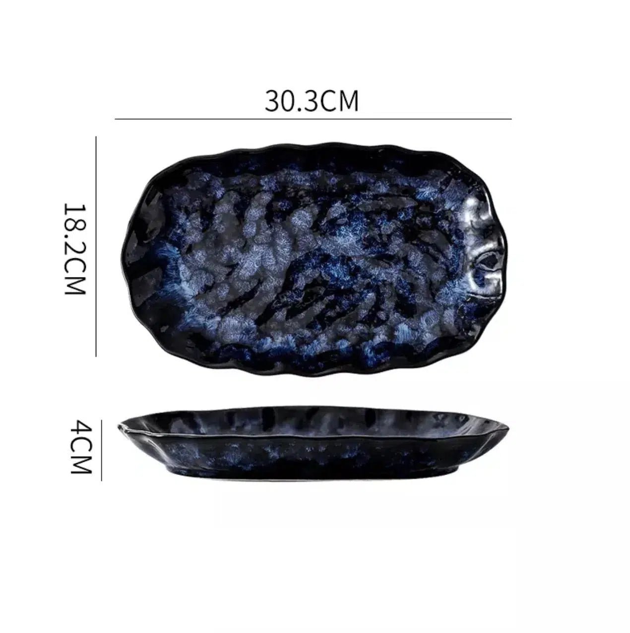 Cat Blue Japanese style Tableware 10