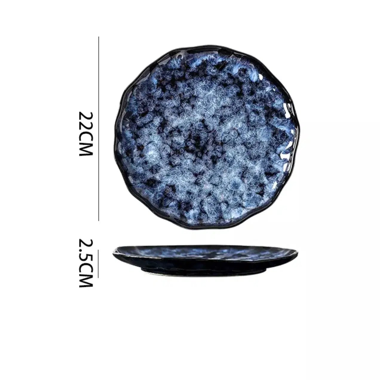 Cat Blue Japanese style Tableware 7
