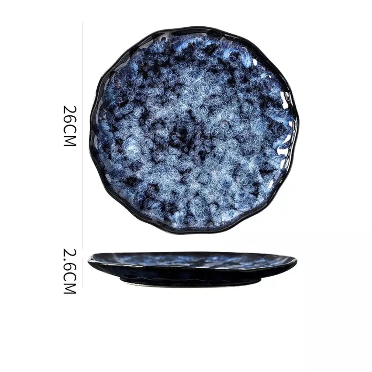 Cat Blue Japanese style Tableware 8