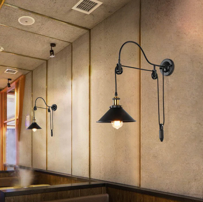 Industrial wall sconce – adjustable loft-style lamp 1