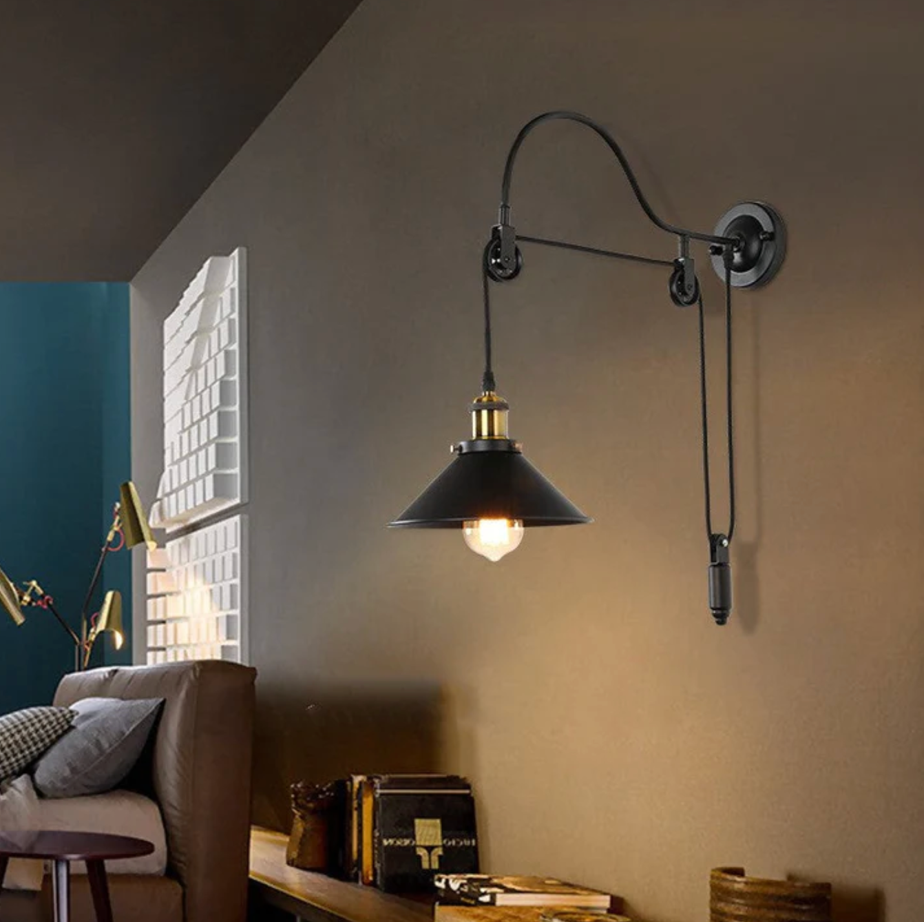 Industrial wall sconce – adjustable loft-style lamp 2
