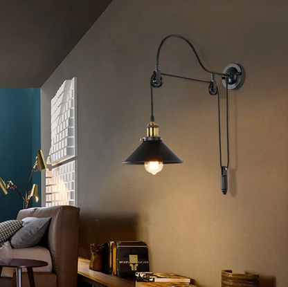 Industrial wall sconce – adjustable loft-style lamp 2