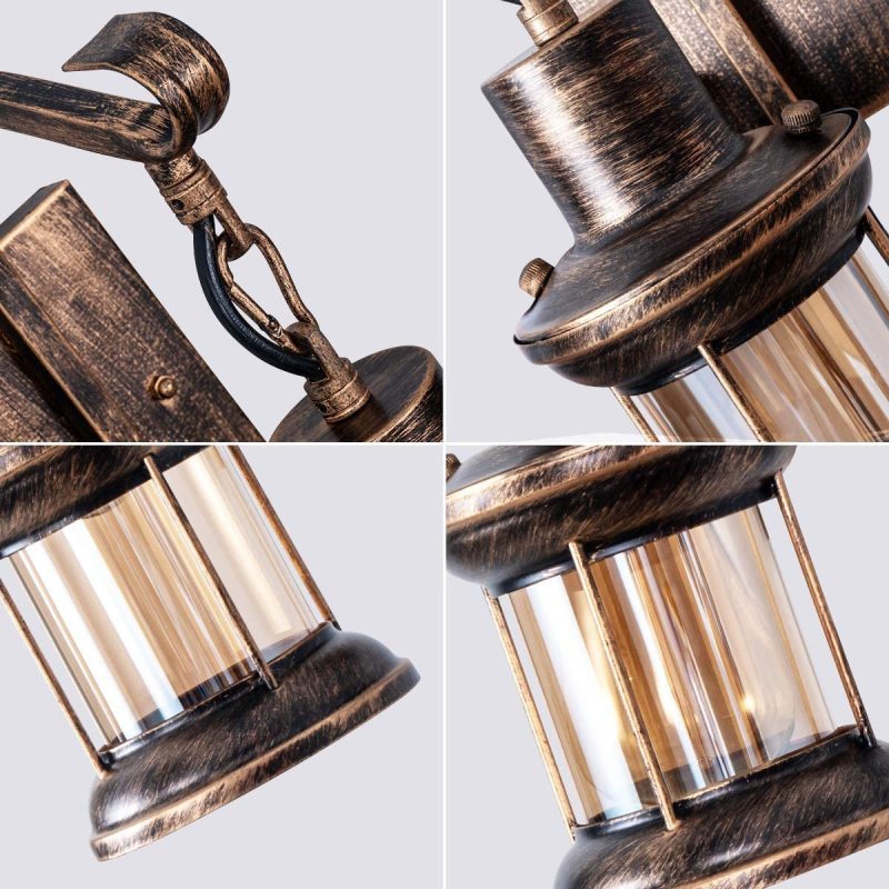 Elara Haus Industrial Style Wall Lamp - Metal Retro Design 6