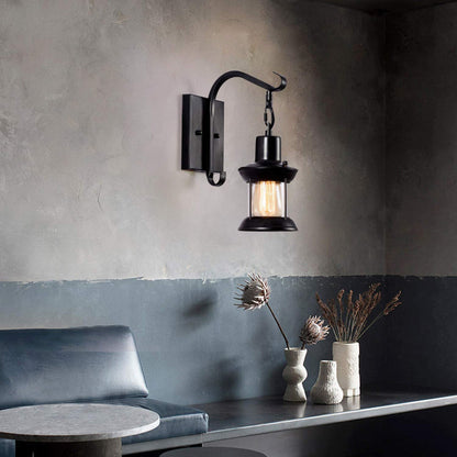 Elara Haus Industrial Style Wall Lamp - Metal Retro Design 0