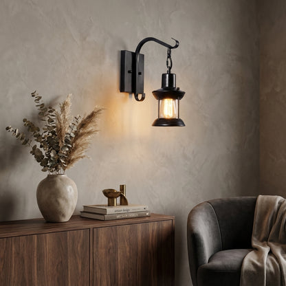 Elara Haus Industrial Style Wall Lamp - Metal Retro Design