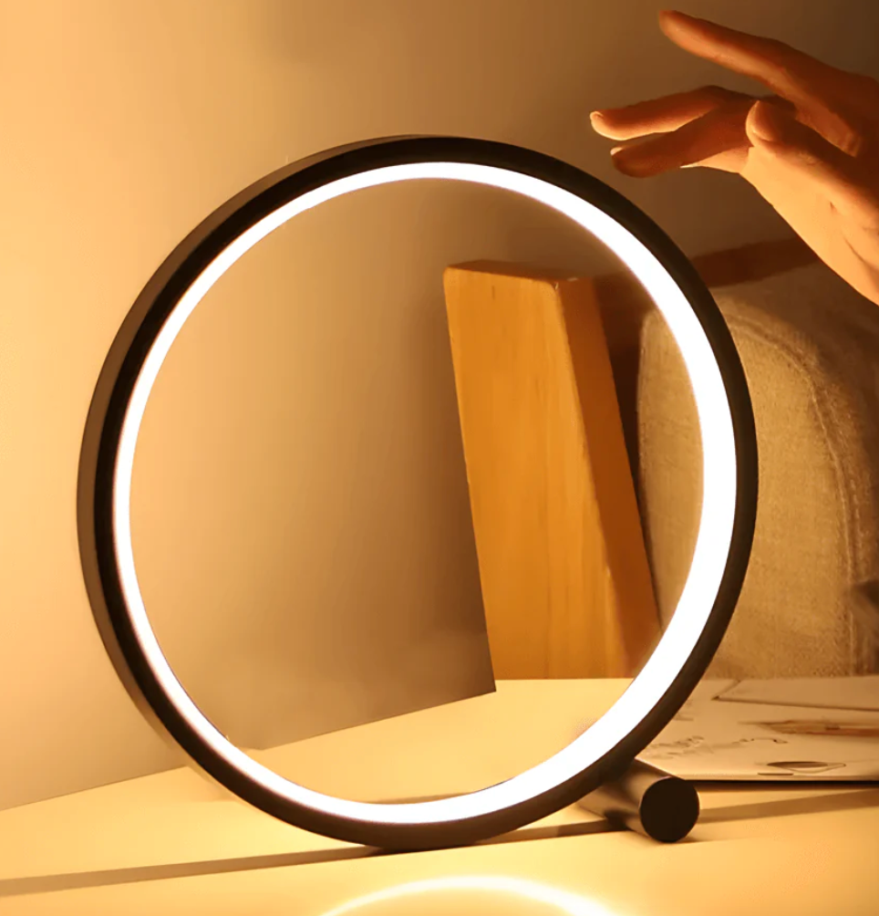 Elara Haus Infinite Circle Lamp - Minimalist LED Night Stand