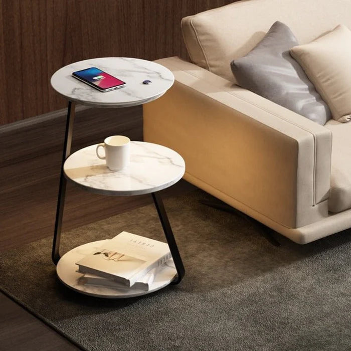 Modern bedside table with built-in LED lamp 9