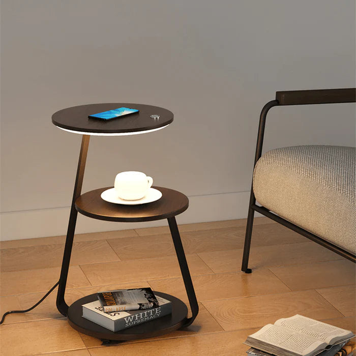 Modern bedside table with built-in LED lamp 2